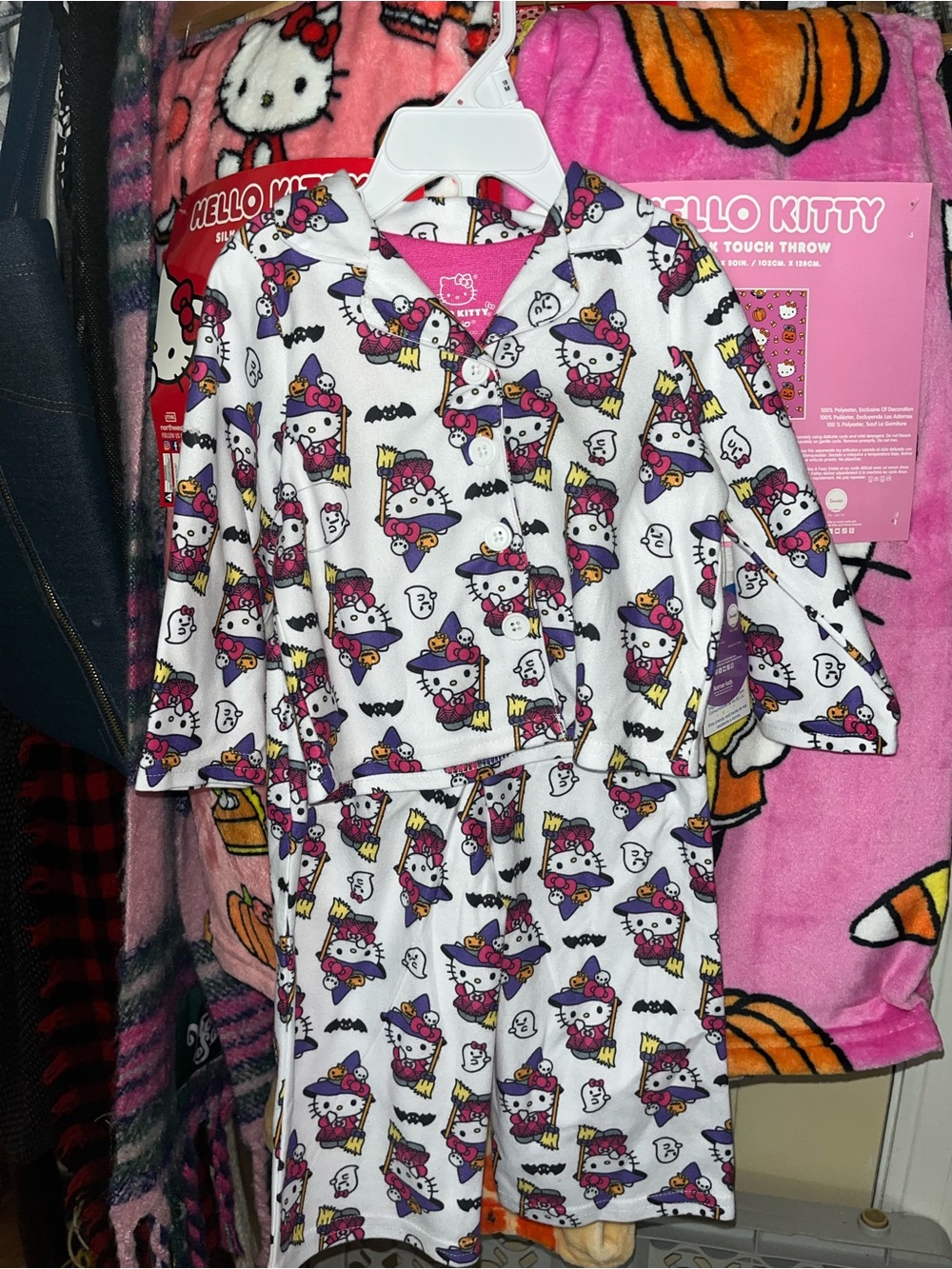 Hello Kitty Halloween With Costume Pajama Set Sz 18 Mo NEW NWT